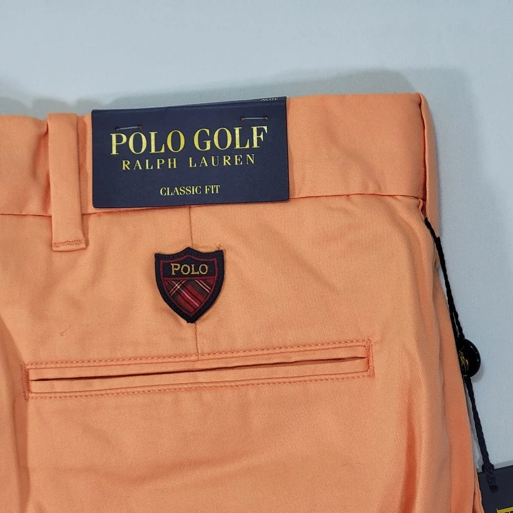 Polo Golf‎ Ralph Lauren Men's Chino Shorts Light Weight Peach Orange 30 Classsic